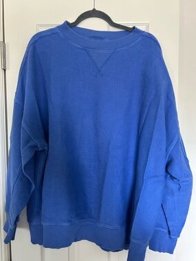 aerie women’s Crewneck Sweatshirt in Bright Blue XL